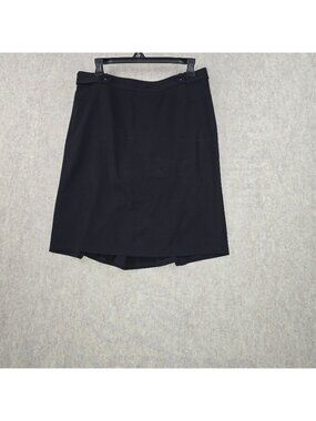 Lane Bryant Women's Black Skirt Size 16 Classic Fit Stretch Polyester Blend